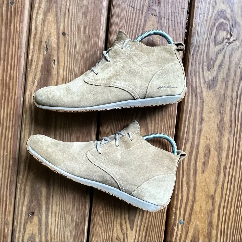 Eddie Bauer Transition Chukka Boot Suede Lace Up Walking Women's 6 Tan